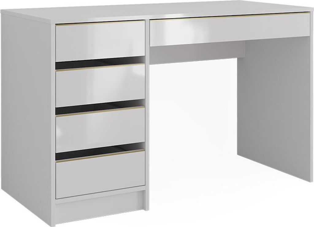 Biurko Vicco Sherry Biały wysoki połysk 55 x 120 cm z Zdjęcie produktu 