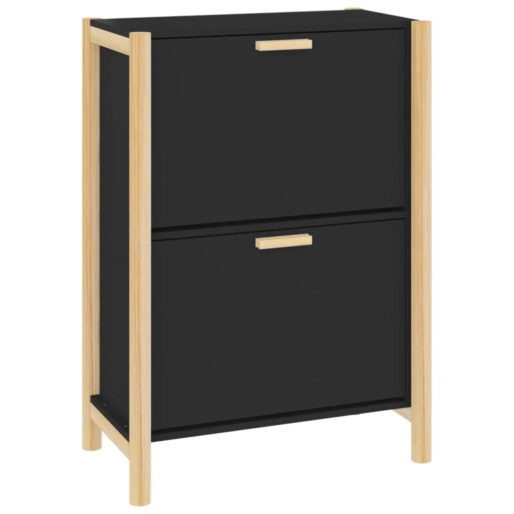 Scarpiera Moderna Nera 57,5x33x80 cm | vidaXL Design Scandinavia