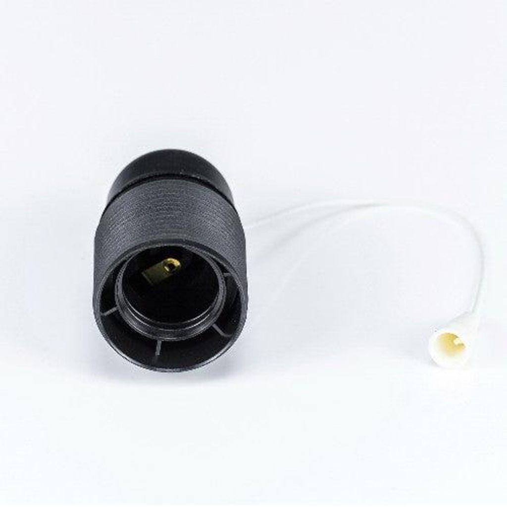 Relco E27 Lampenfassung Schwarz – mit Zugschalter – M10 Produktbild 
