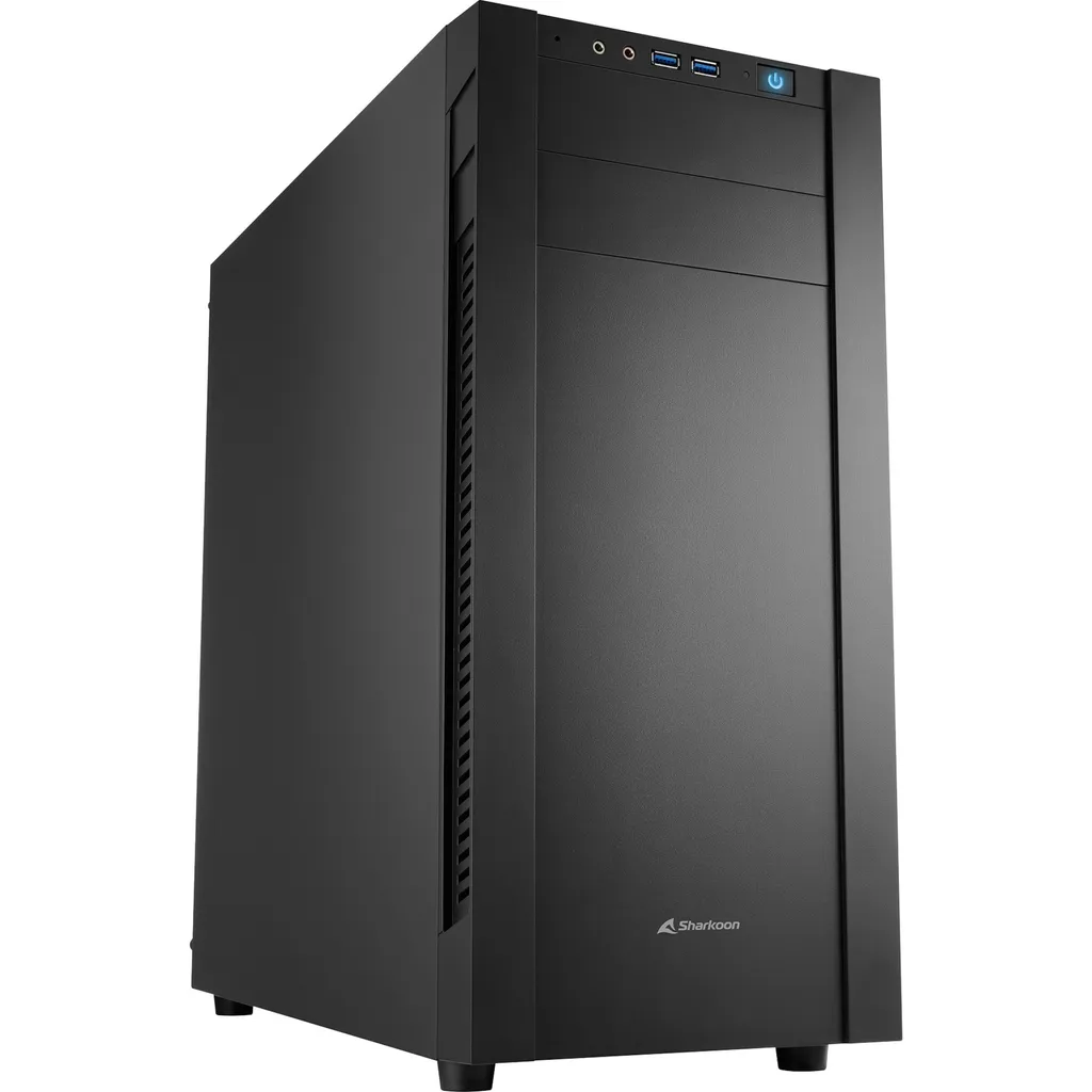 Sharkoon S25-V Noir : Boîtier avec gestion de câbles et flux d'air