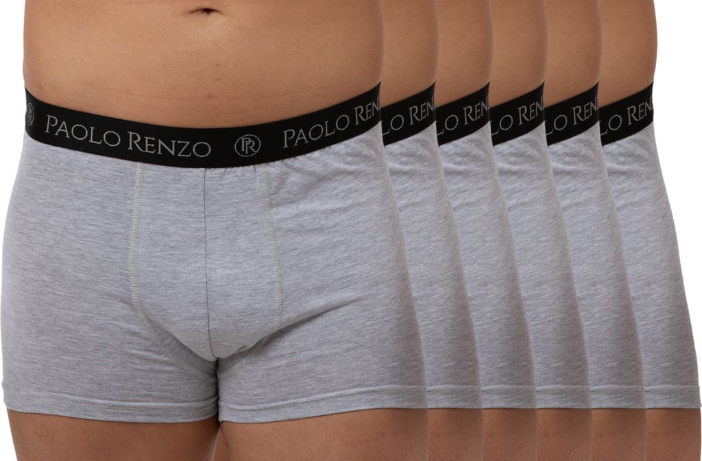 Paolo Renzo Boxershorts Herren Hipster 6er Pack - Weiche Produktbild 