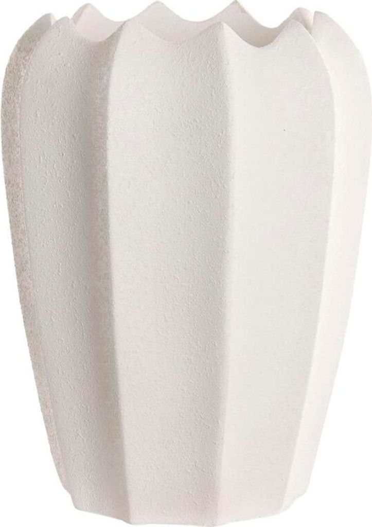 Blumentopf Home ESPRIT Weiß Faser Mediterraner