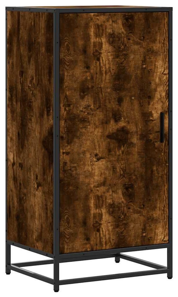 vidaXL Portascarpe in rovere affumicato 48x38x97,5 cm Immagine del prodotto 