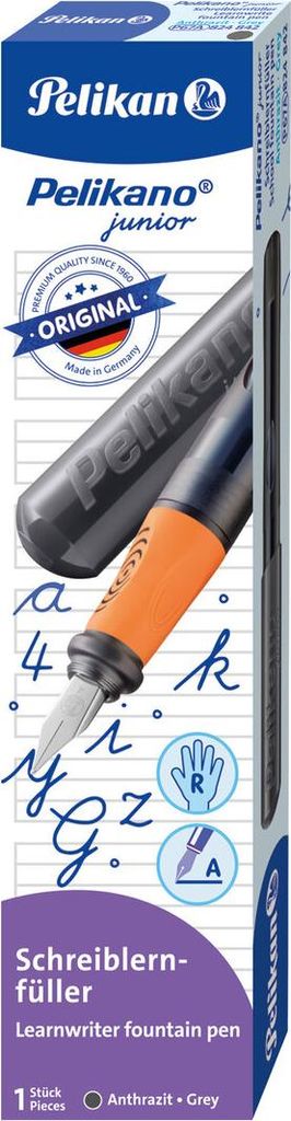 Pelikan Pelikano Junior Schreiblernfül Rechtsh. Anthrazit A Zdjęcie produktu 