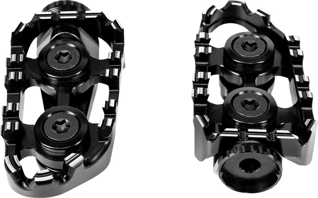 Kit Repose-Pieds Tech-X Bk Uf35 : Accessoires de Confort pour Moto Noirs