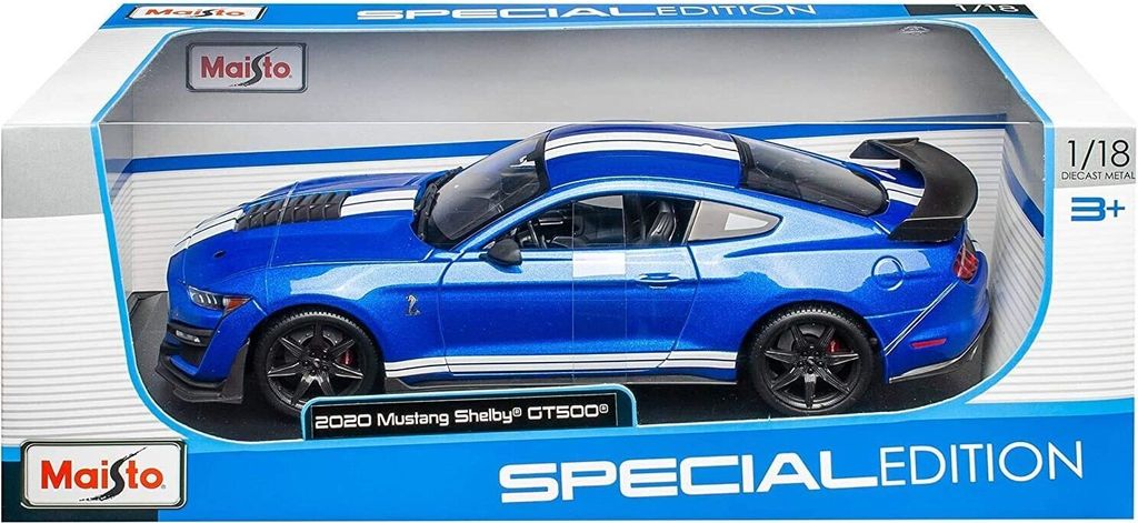 Maisto 31388 - Modellauto - Mustang Shelby GT500 '20 (blau, Produktbild 6