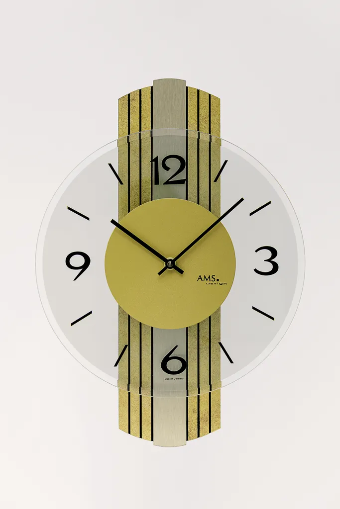 AMS 9673 Horloge Murale Radio-pilotée : Finie la Mise à l'Heure