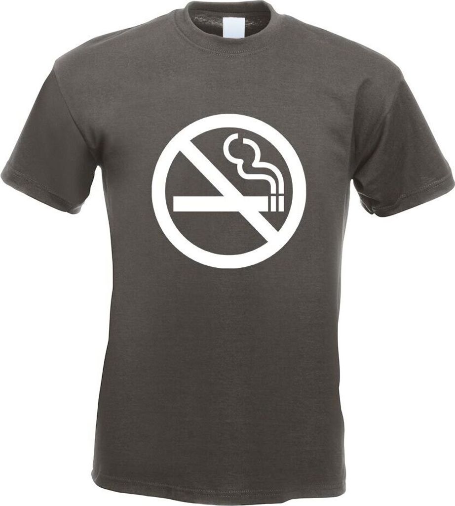 Kiwistar - T-Shirt - Graphit - Nichtraucher Motiv Bedruckt Funshirt Design Print - mit Motiv Bedruckt - Funshirt Design - Sport - Freizeit - Herren...