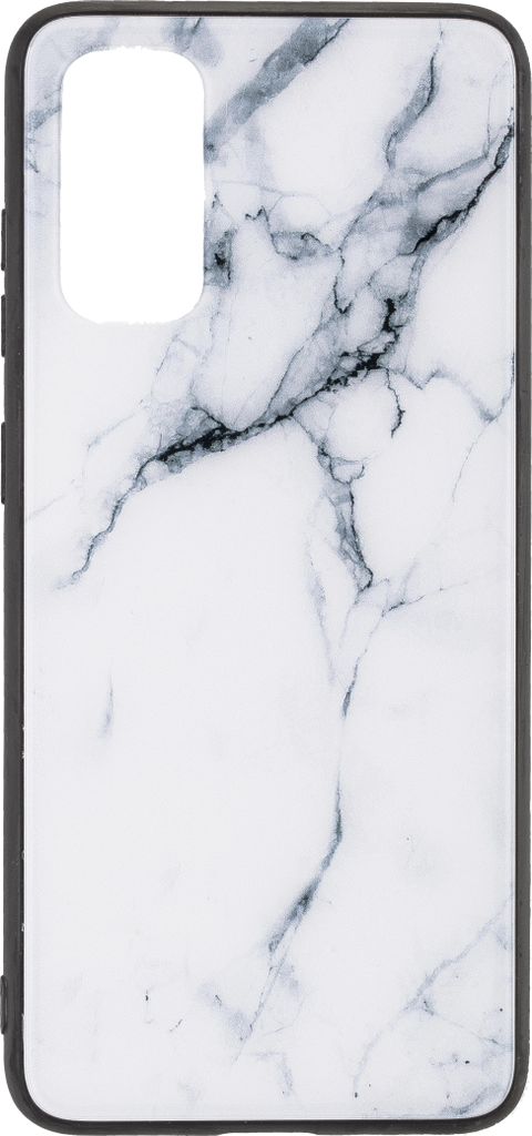 PETER JÄCKEL Glas Back Cover MARBLE für Samsung G980 Galaxy S20 White Handyhülle