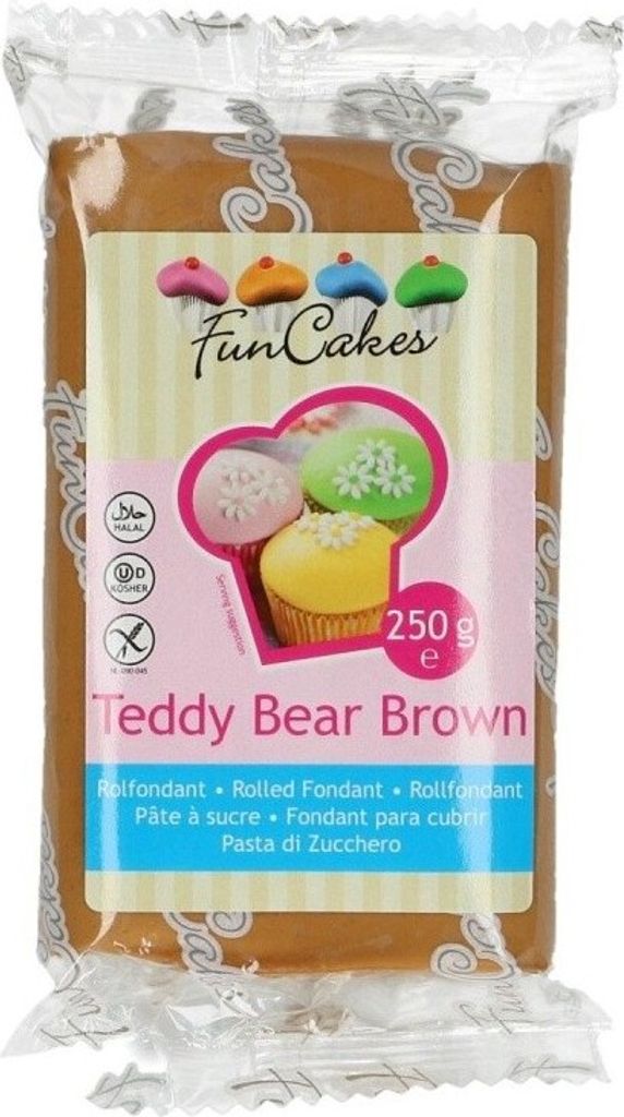 FunCakes Fondant Teddy Bear Brown -250g- Produktbild 3