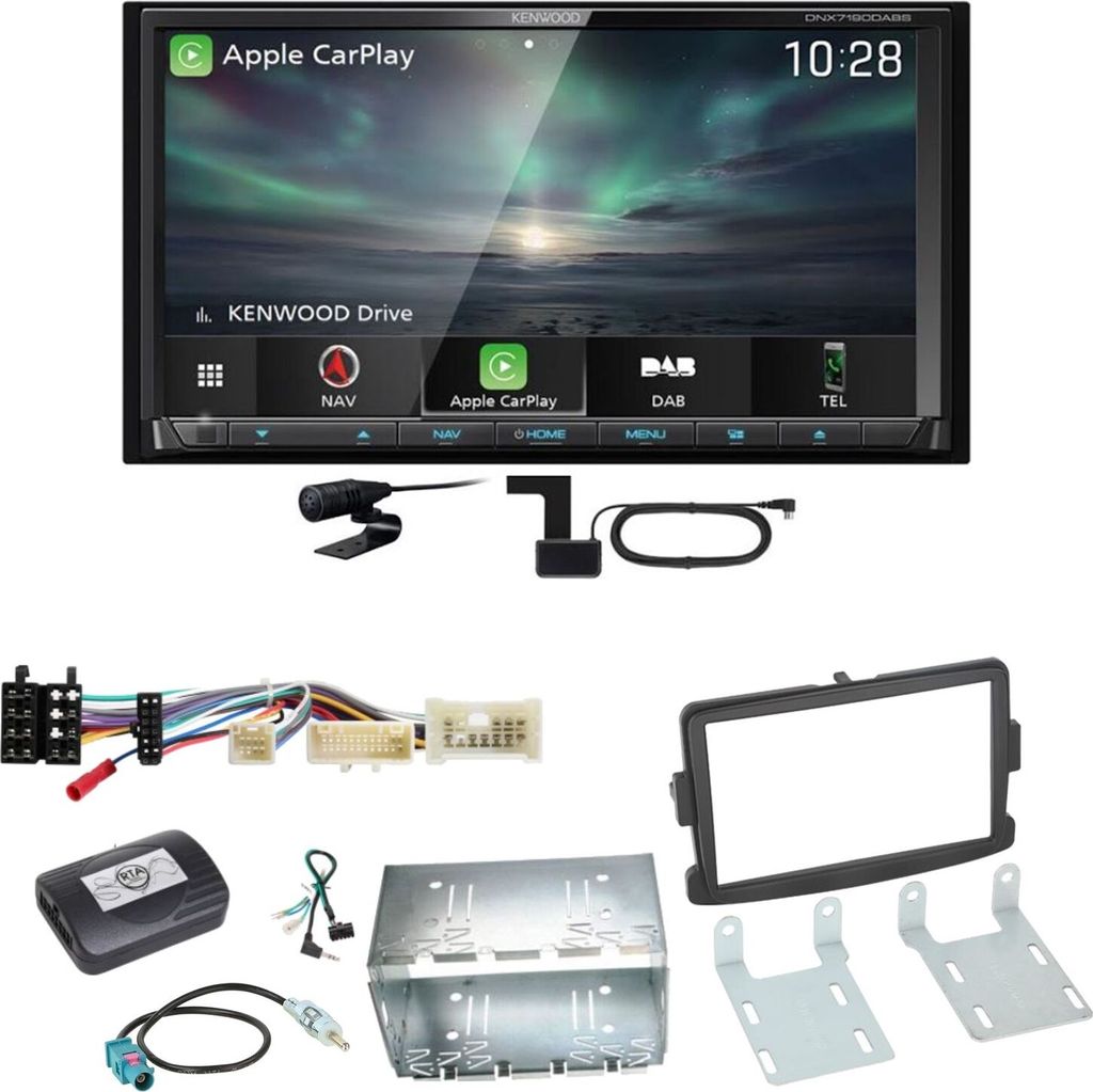 Kenwood DNX-7190DABS Android Auto DAB+ CD Einbauset für Produktbild 