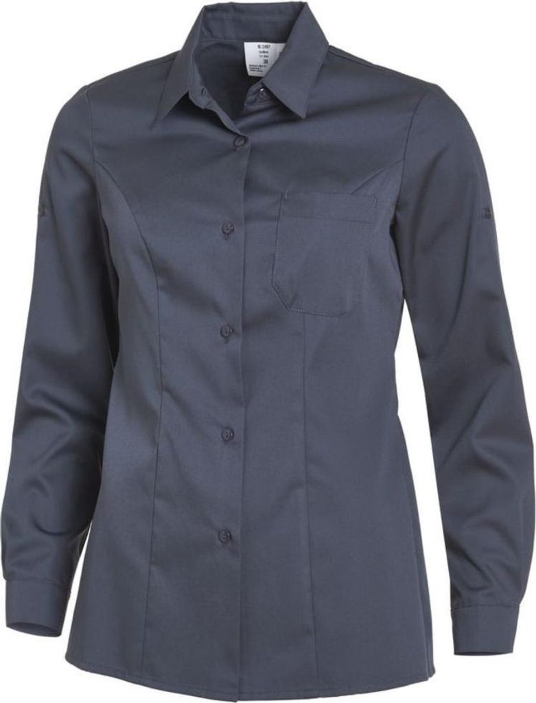 Leiber Bluse Farbe dunkelgrau Größe 34, 10/2497/43