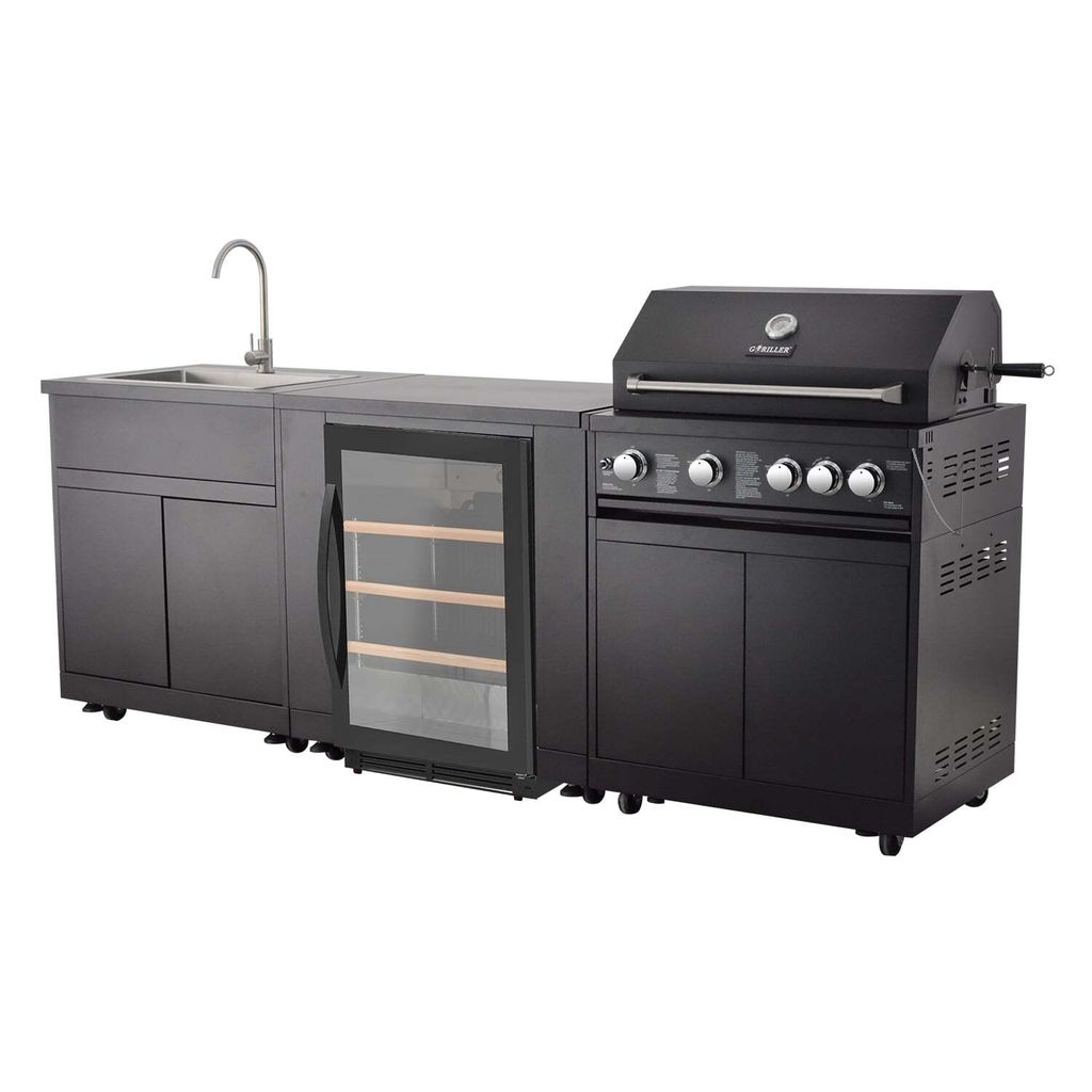 GORILLER® JUNGLE Outdoor-Küche, Gasgrill mit Kühlschrank Produktbild 