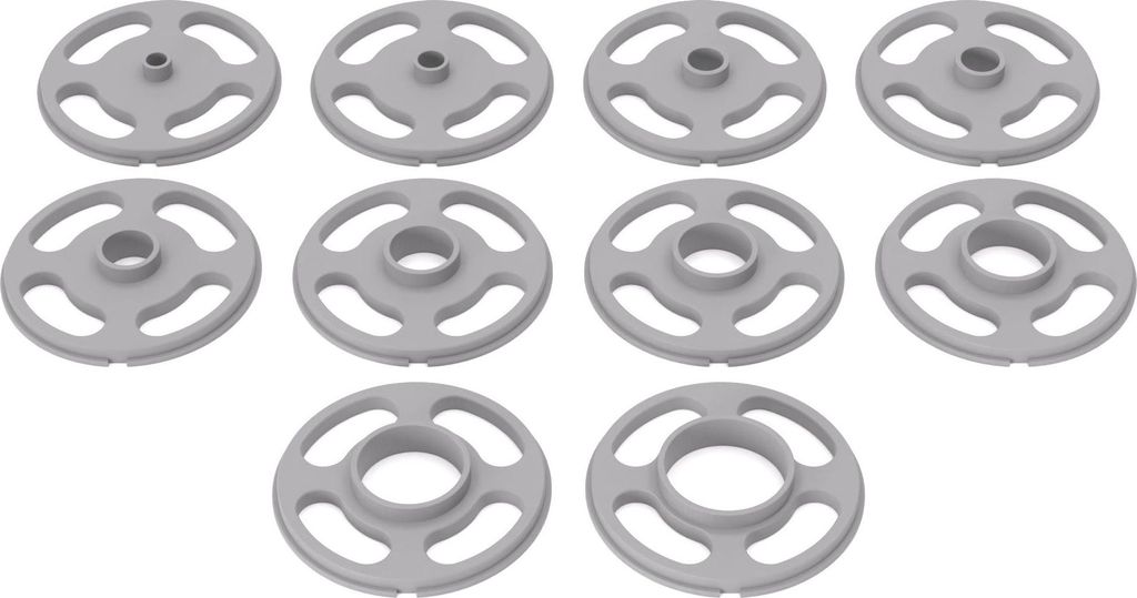 PRIWAS Kopierhülsen-Set passend für CMT Orange Tools Oberfräsen und Kantenfräsen | Kopierringe passend für CMT Orange Tools Fräsen - Typ A Set 2