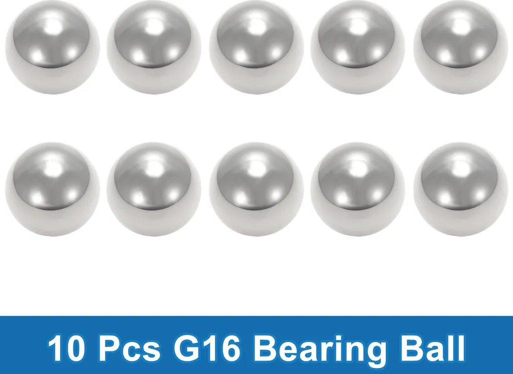 Bille Acier G16 25mm de Haute Dureté et Finition Ton Argenté en 10 Pcs