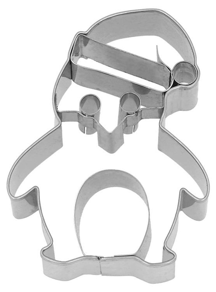 BIRKMANN Ausstechform Weihnachts-Pinguin, 8 cm, Edelstahl, Produktbild 