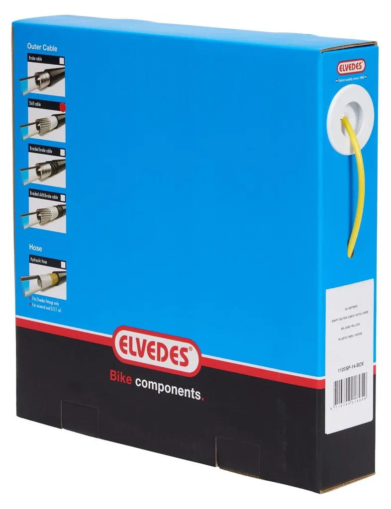 Gaine Elvedes 4.2 mm jaune haute résistance - Format atelier de 30m
