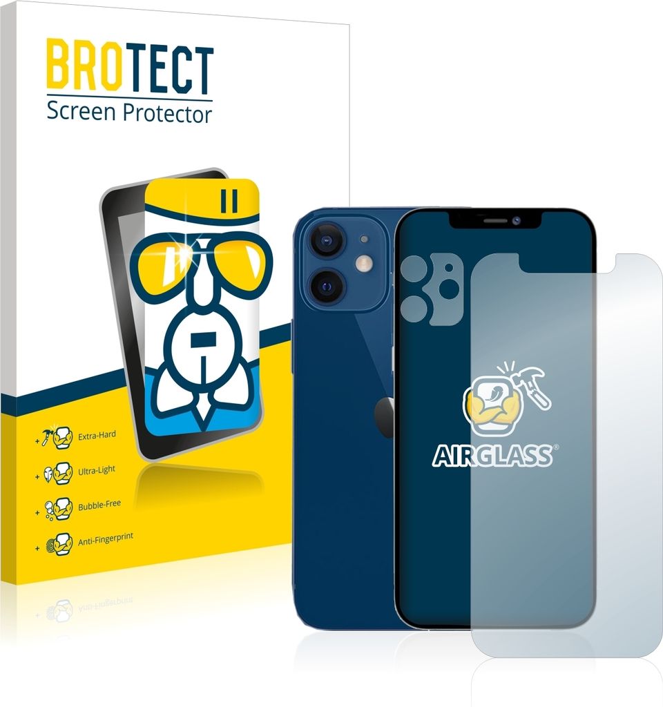 BROTECT Schutzglas für Apple iPhone 12 (Display+Kamera) Produktbild 