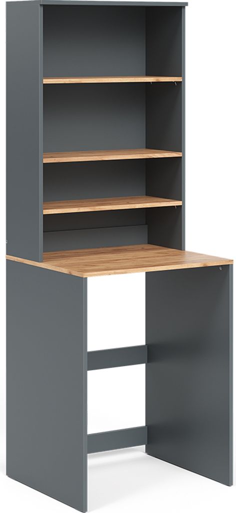 Waschmaschinenschrank Vicco Viktor Anthrazit/Goldkraft Eiche 66 x 88.2 cm 2 Teile mit Regal, Model 56185