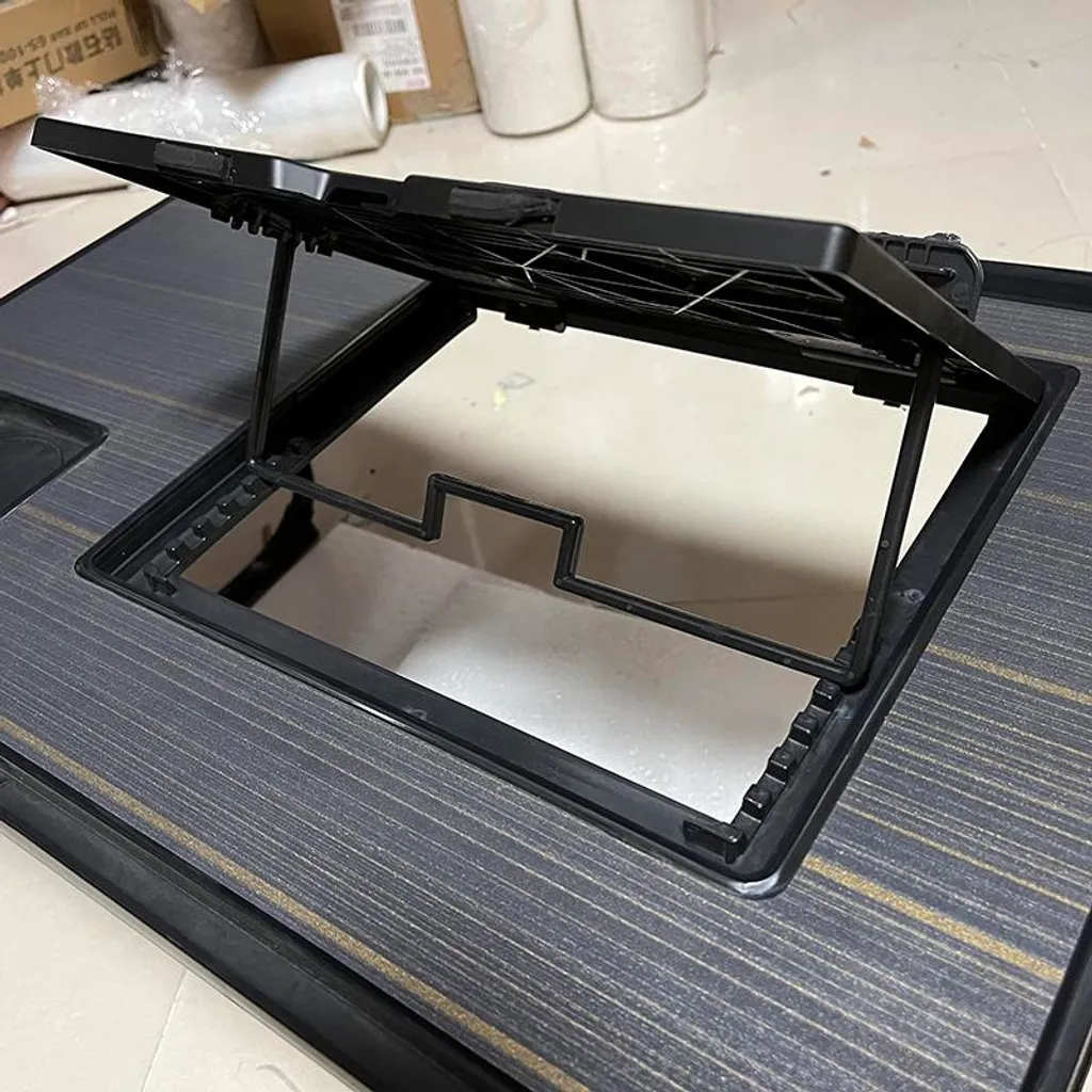Table d'ordinateur multifonctionnelle noire réglable avec tiroir T50 - 2