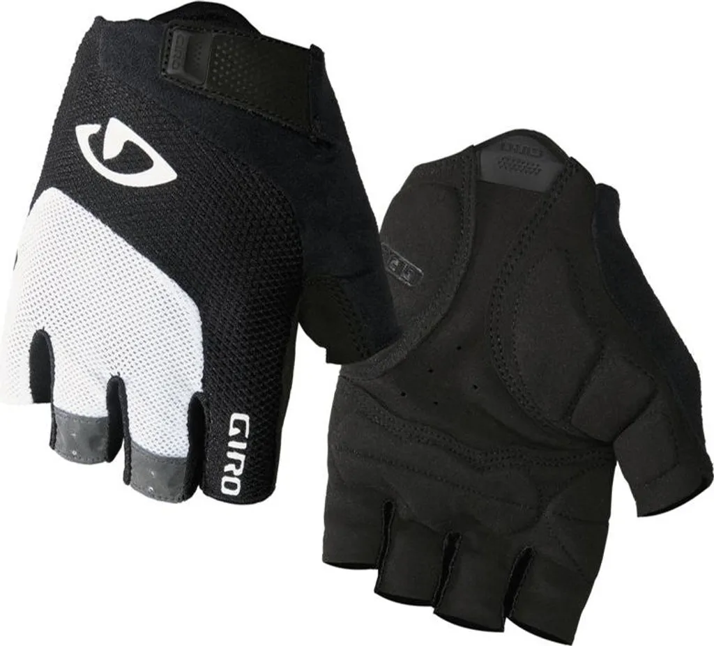 Bravo Gel Gants de Vélo Blancs avec Rembourrage Gel Absorbant XXL