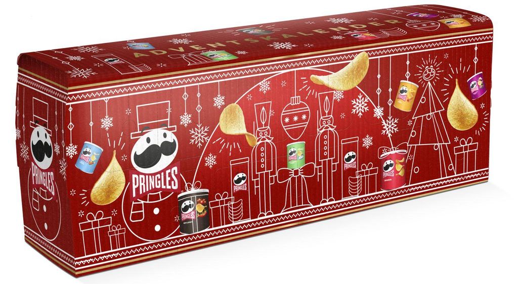 Pringles Adventskalender Rot – 24 Mini-Dosen, 6 Sorten 2026 Produktbild 