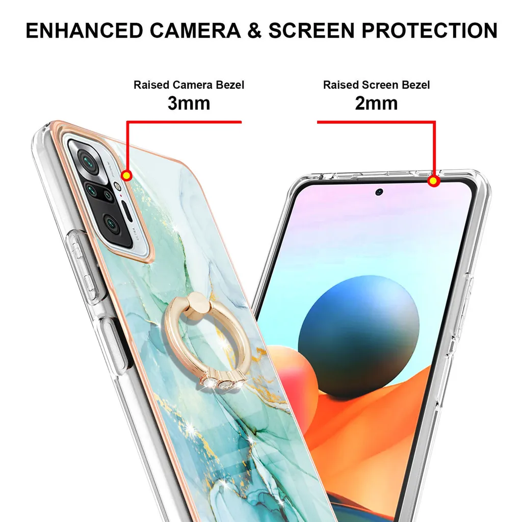 Custodia Marmo Xiaomi Redmi Note 10 Pro Anello - Pratica e Bella - 3
