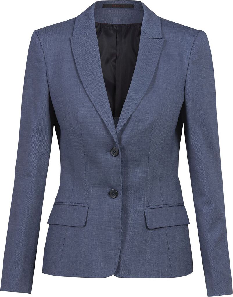 Greiff Modern WITH 37.5 Damen Blazer Regular Mittelblau PINPOINT 34