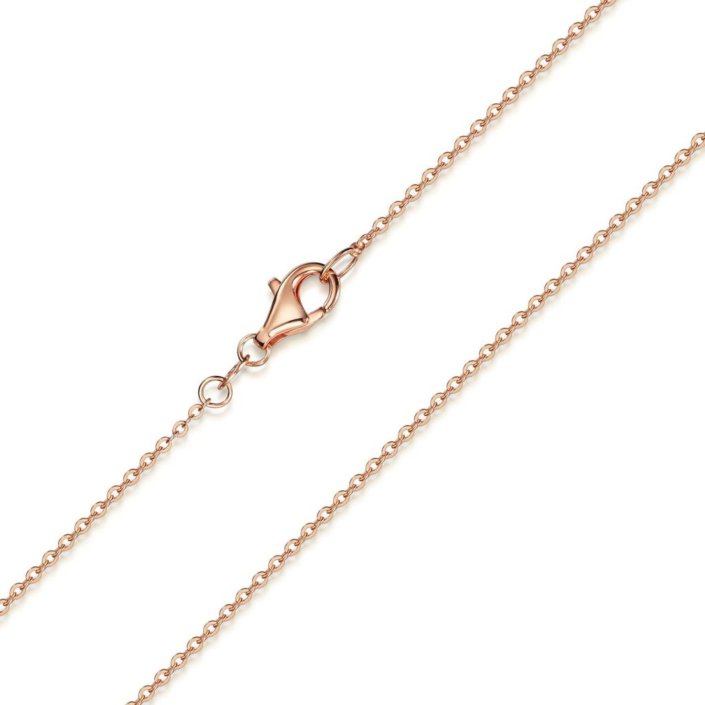 MATERIA Rosegold Ankerkette 925 Sterling Silber - 1,2mm Produktbild 