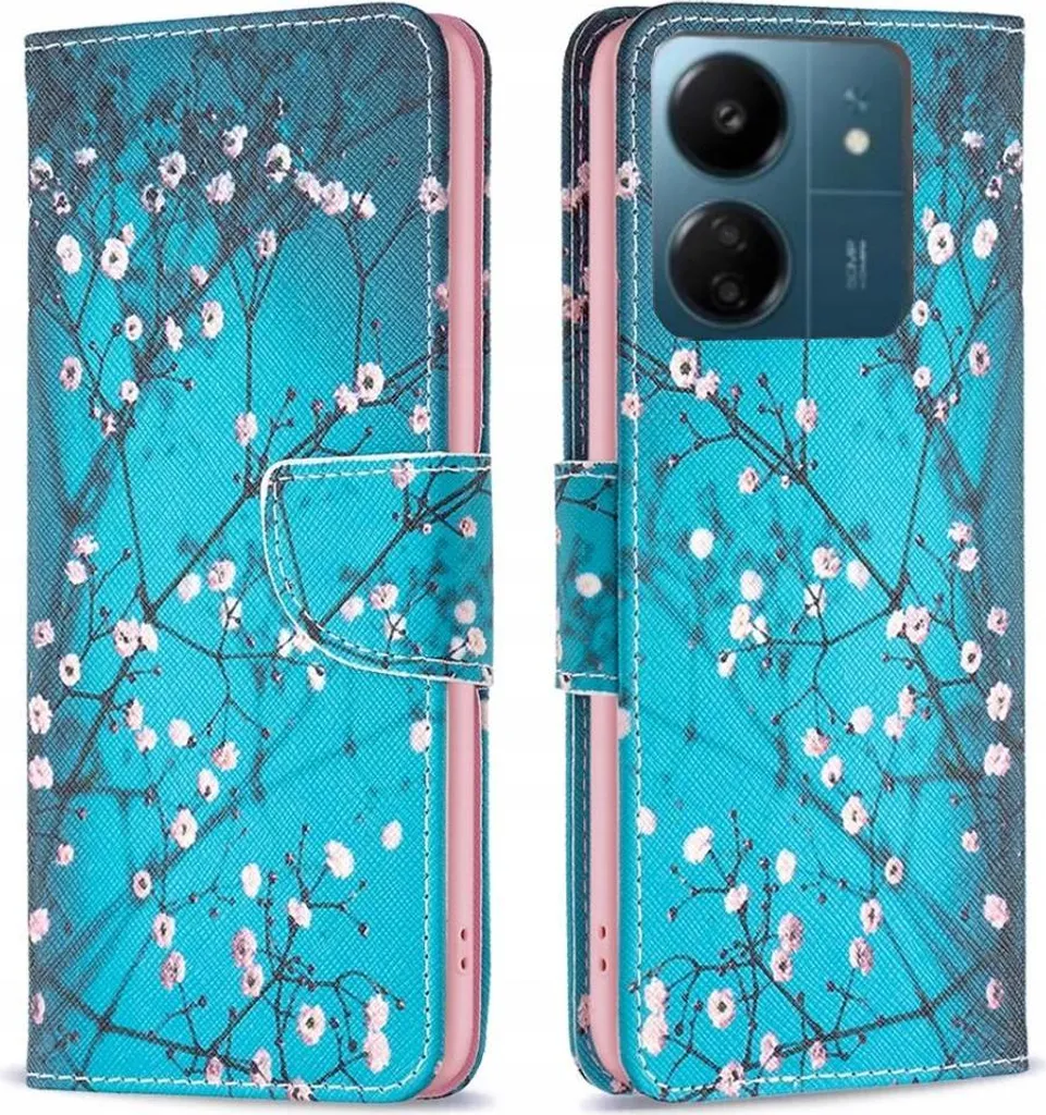 Custodia a portafoglio Xiaomi Redmi 13C/Poco C65 - Blu