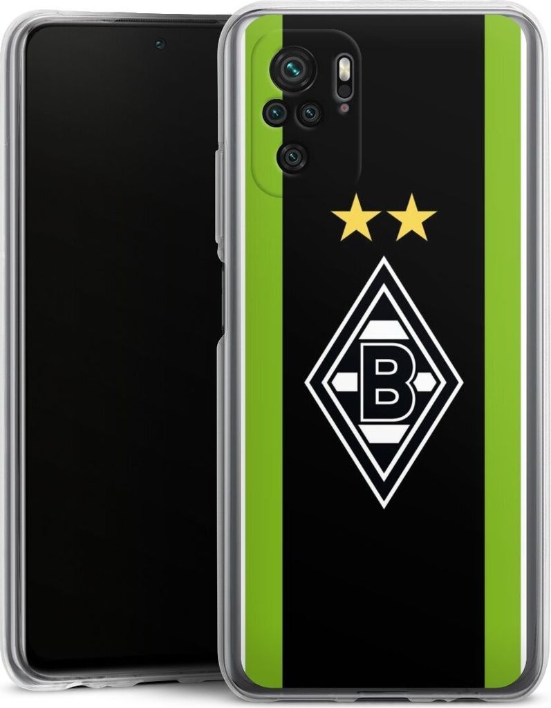DeinDesign Handyhülle für Xiaomi Redmi Note 10 4G Silikon Hülle Case Smartphone Schutzhülle Borussia Mönchengladbach Gladbach Logo