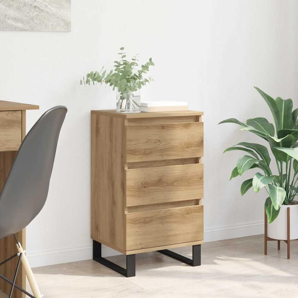 vidaXL Príborník so zásuvkami Materiál na báze duba Artisan Obrázok produktu 
