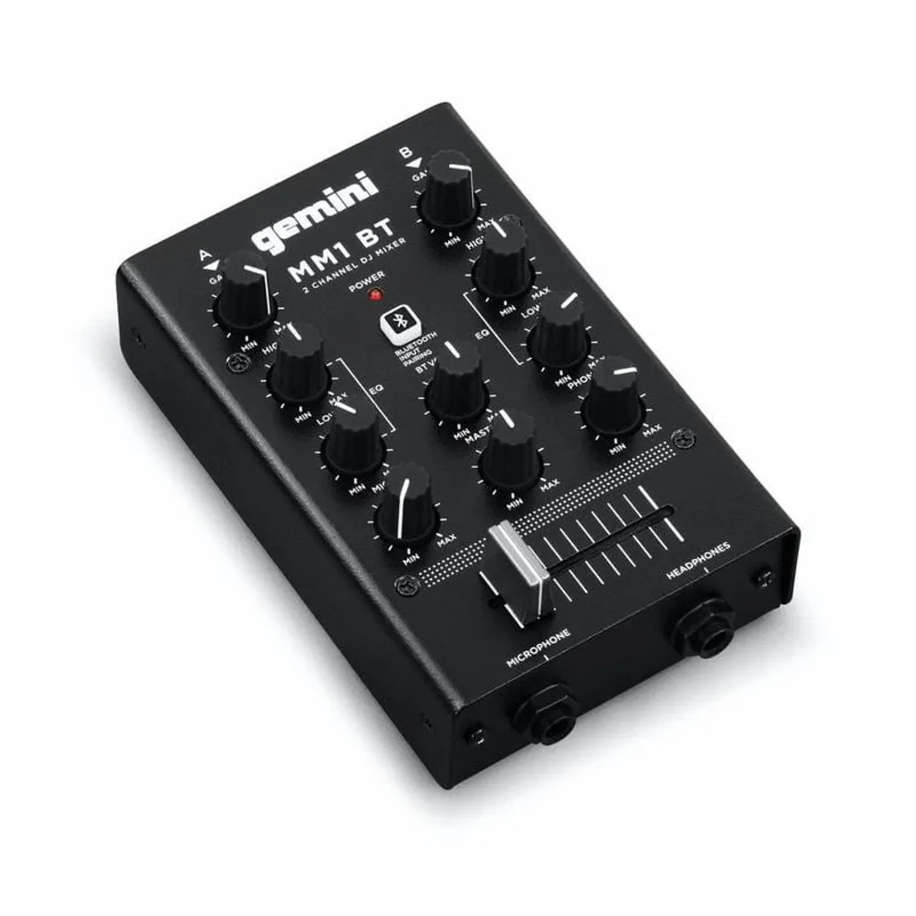 Mixeur 2 voies Gemini MM1BT Bluetooth avec égaliseur et châssis métal