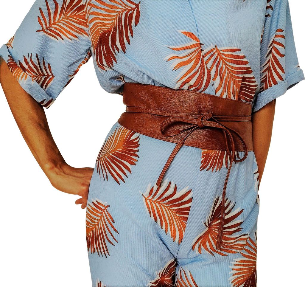 FRONHOFER breiter Taillengürtel zum Binden, Obi, Wickelgürtel sehr weich