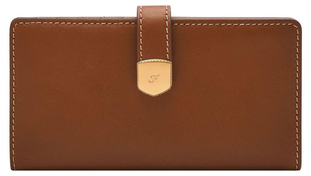 FOSSIL Geldbörse Lennox Lennox Tab Bifold Brown braun