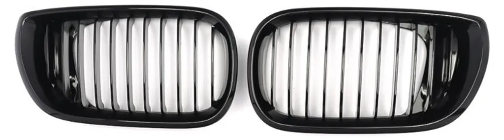 Calandre E46 en ABS robuste noir brillant finition laquée pour auto - 2