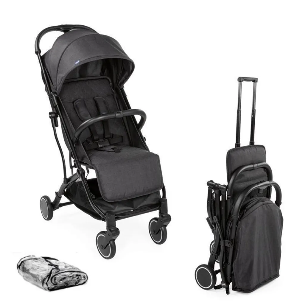 Chicco Trolley Me Poussette Stone Compacte avec Pliage à une Main
