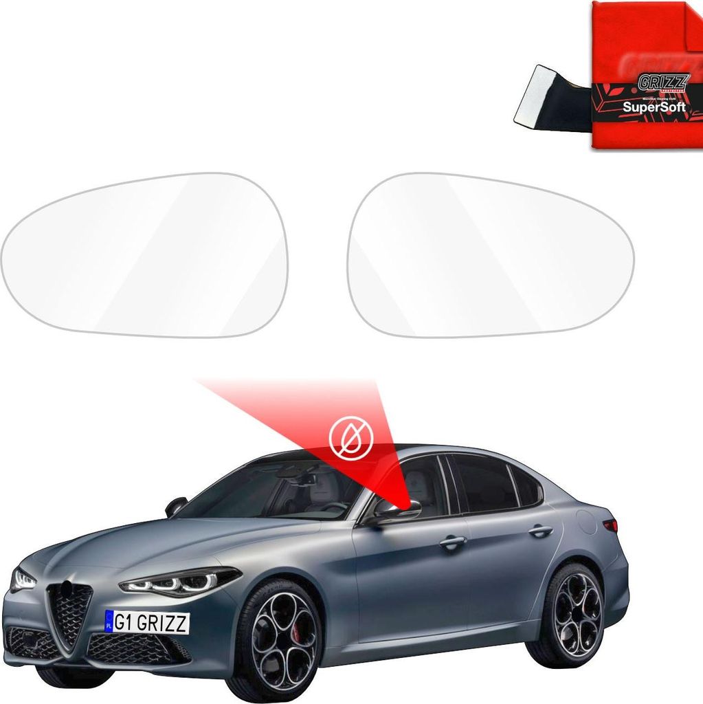 Regenschutzfolie Grizz Protector für Außenspiegel - Alfa Romeo Giulia (2016-2025)