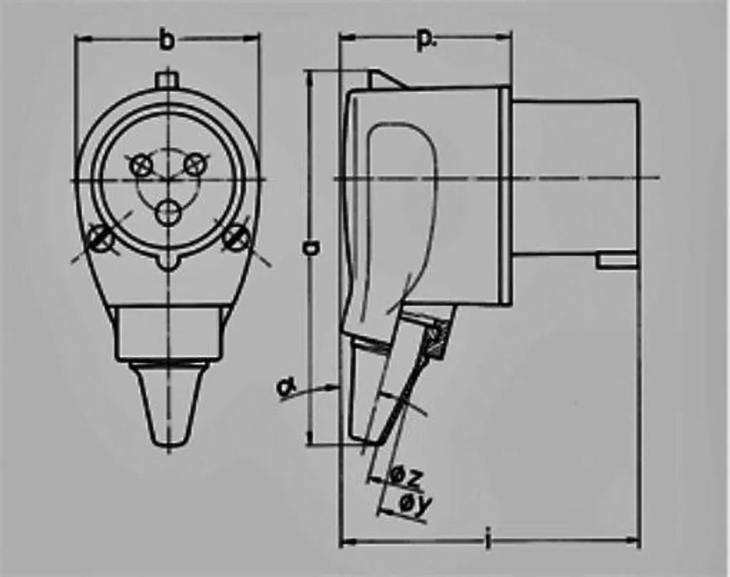 Prise murale Mennekes 3266 solution pour branchements instables 32A - 3