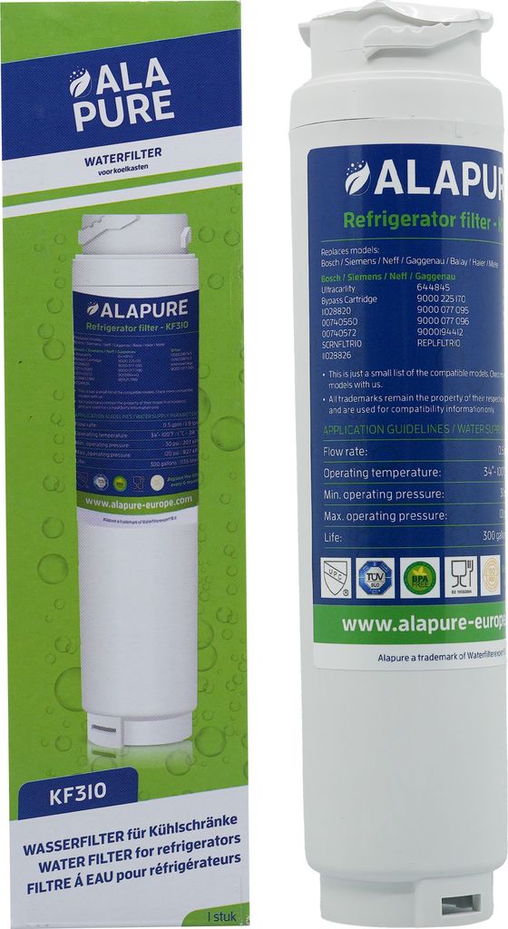 Alapure KF310 Passend für Miele Ultra-Clarity Wasserfilter KB1000 / 11034151