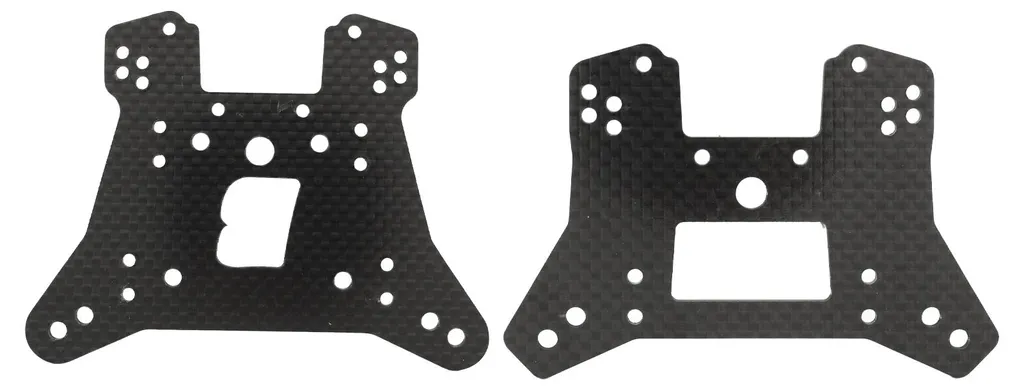Tour d'Amortisseur RC en Carbone Avant Arrière pour Traxxas Sledge 1/8