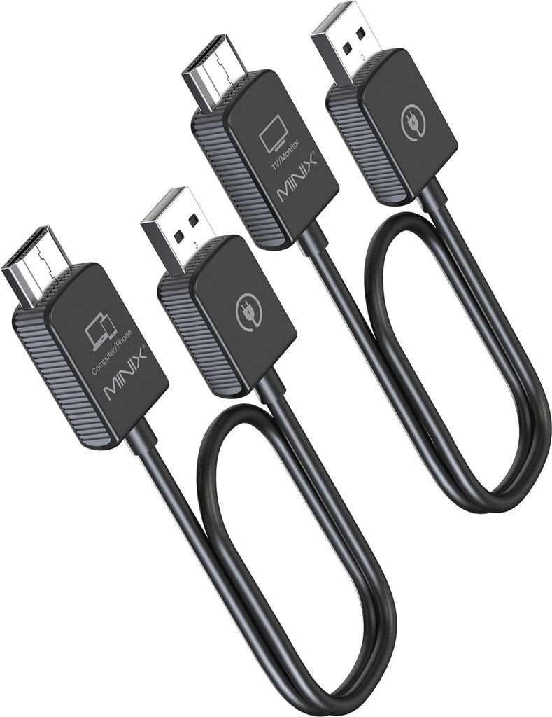 Kabelloser HD-Display-Dongle-Adapter, keine App erforderlich, zum Streamen von Video/Audio von Smartphone/Tablet/Laptop/PC auf HDTV/Projektor/Monitor.