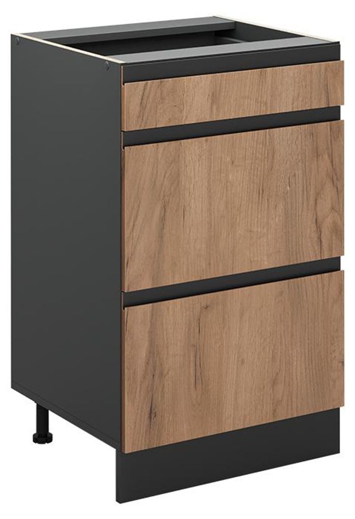Keukenonderkast Vicco R-Line Goudkleurig Eiken/Antraciet 50 Productafbeelding 