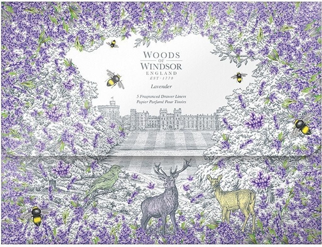 Woods of Windsor 5 Bögen Schrankpapier Lavendel Produktbild 