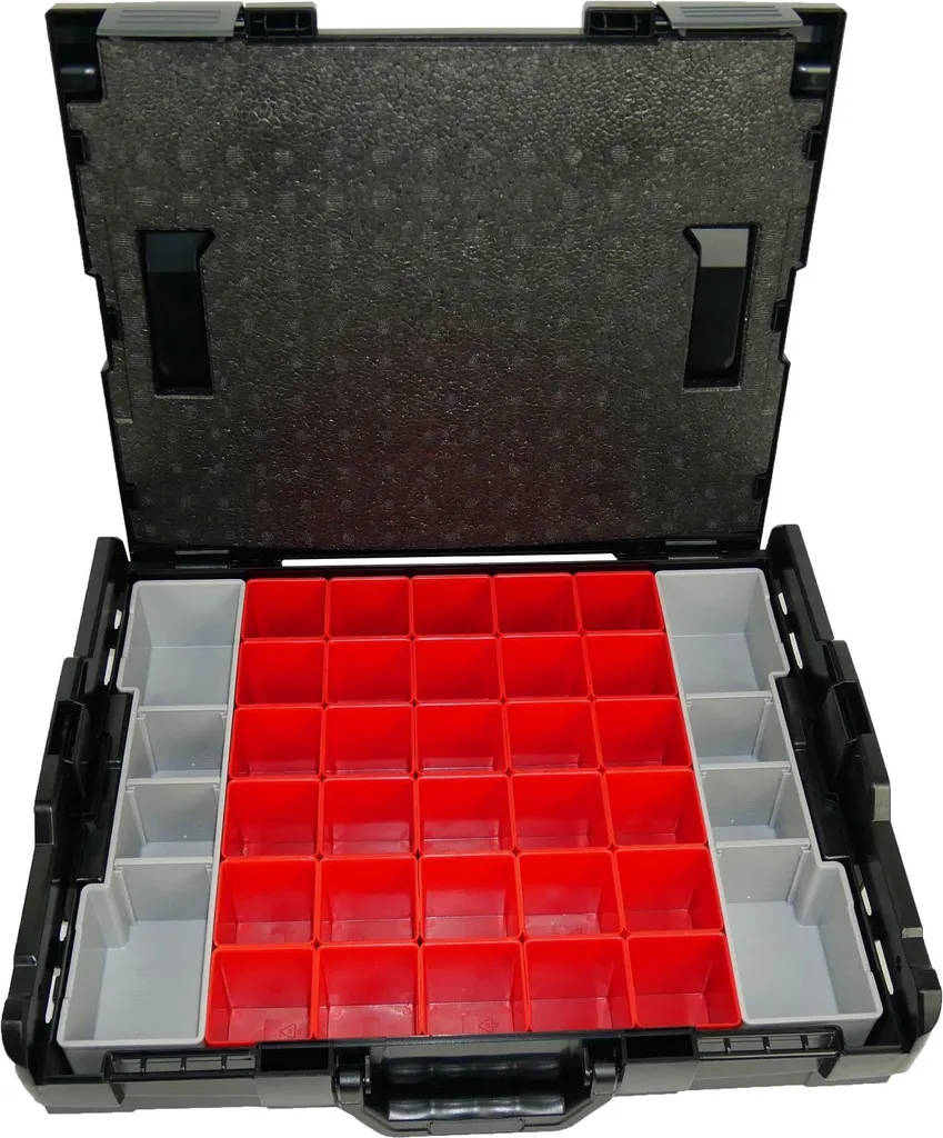 Organiseur d'atelier L-Boxx 102 noir avec 32 casiers pour vis et chevilles