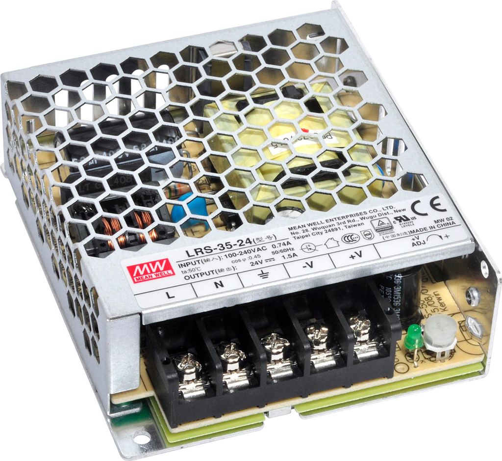 MEANWELL LRS-35-12, AC-DC-Schaltnetzteil, geschlossen, 36W 12V 3A
