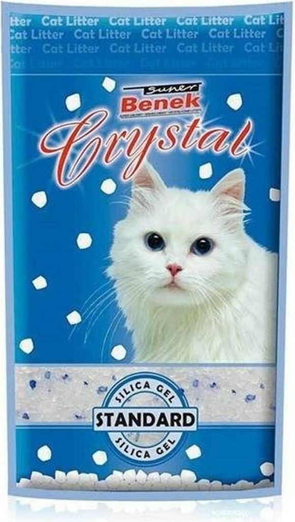 Arena für Gatos Super Benek Crystal Standard Natural 3,8 L
