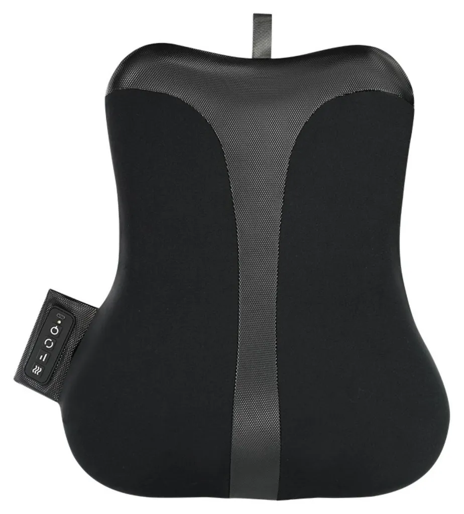 Coussin chauffant pour dossier de bureau en soie glacée 30W Noir