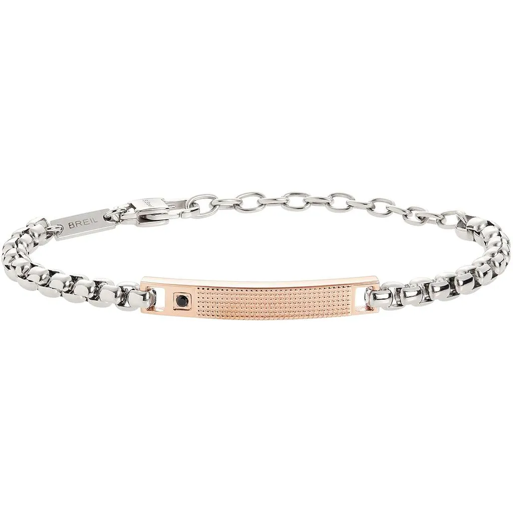 Bracciale Breil Tag & Cross Uomo - Acciaio e Zirconi Collezione Originale