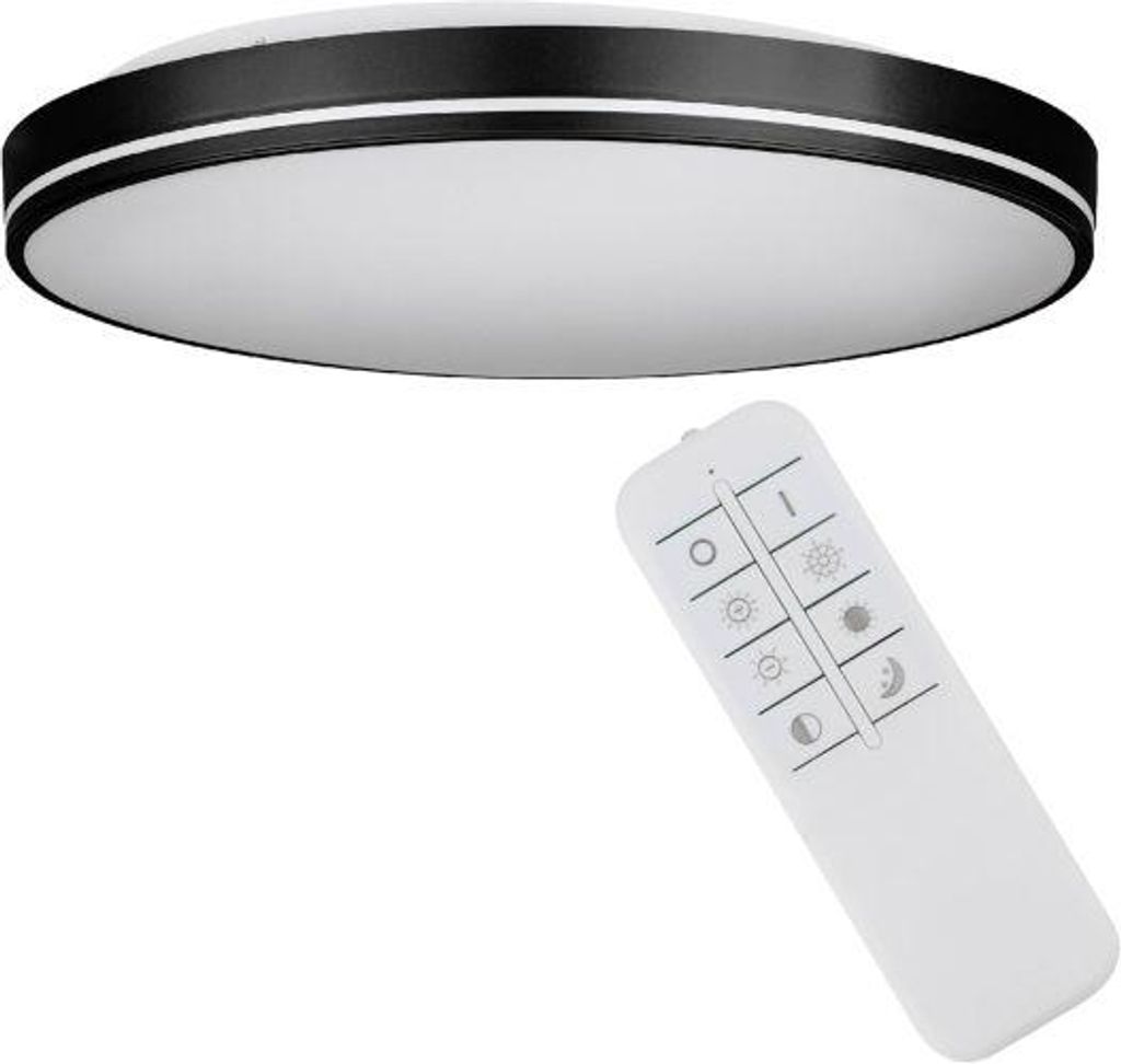 Eglo 75706 OROTAVA LED parete/soffitto 2x11W Ø395mm Nero Immagine del prodotto 